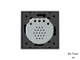 Одноклавишный сенсорный выключатель livolo чёрного цвета