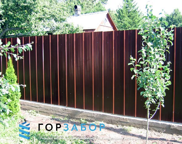 Ленточный фундамент для забора из профнастила под ключ