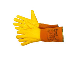 Краги из спилка с перчаткой из желтой кожи Gward Argon Welder Pro