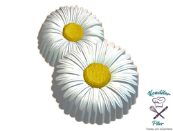 8 Ромашки пластиковая форма