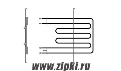 Тэн духовки 2250+556w верхний для плиты Hotpoint-Ariston C00081591