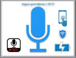 Аудио диктофон с Wi-Fi