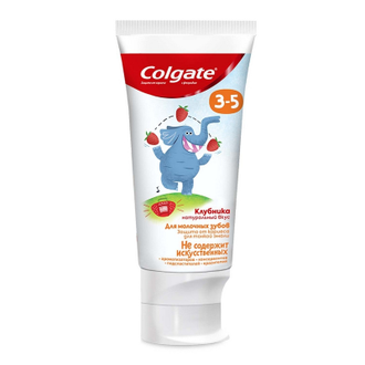 Зубная паста COLGATE детская 3-5 вкус Клубники 60мл