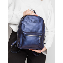 Женский кожаный рюкзак Anzolla Premium blue chameleon 
(арт. 3040-58)