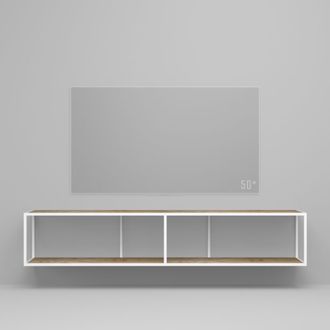 Тумба TV stand 160 lite white темный дуб подвесной