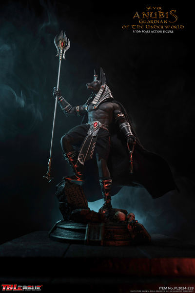 Анубис в серебряном - Коллекционная фигурка 1/12 SCALE Anubis, God of the Underworld, Silver (PL2024-228) - TBLeague