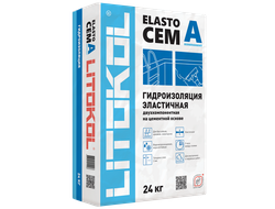 ДВУХКОМПОНЕНТНЫЙ СОСТАВ для гидроизоляции  ELASTOCEM А+В  24/8кг
