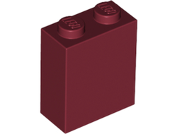 Brick 1 x 2 x 2 with Inside Stud Holder, Dark Red (3245c / 6212084)