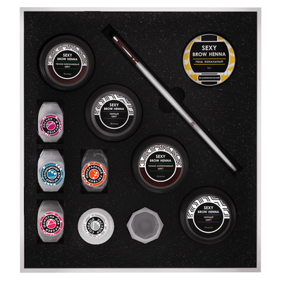 Профессиональный набор хны для бровей SEXY BROW HENNA
