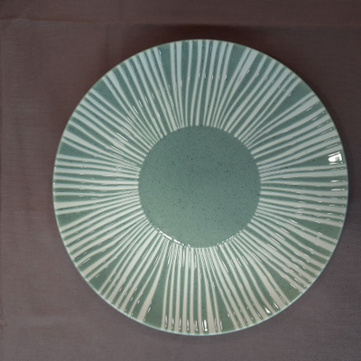 Тарелка закусочная Solaris серо-зеленая, 20,5 см