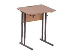 Стол ученический одноместный регулируемый с регулируемым углом наклона столешницы (парта одноместная регулируемая с изменяемым углом наклона столешницы) (механизм растомат)