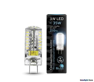 Gauss LED T15 3w 840 AC150-265v GY6.35