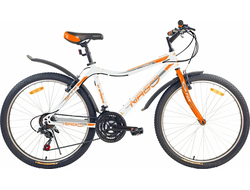 NRG FOX 26'' белый-оранжевый (21 скорость, V-brake)