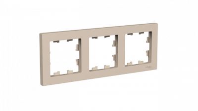 Рамка 3-поста, песочный, серия AtlasDesign