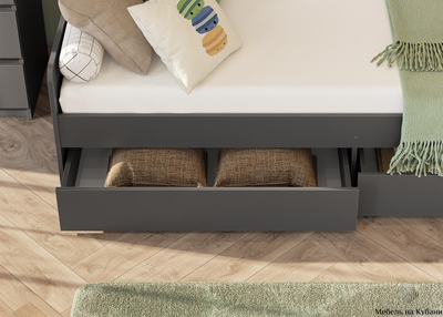 КР 2 кровать Графит серый