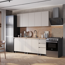 Кухня Честер 2,0м (лдсп) (Кашемир), Столешница кусочками 800 400 800 мм, толщина 38 мм, цвет дуб кера