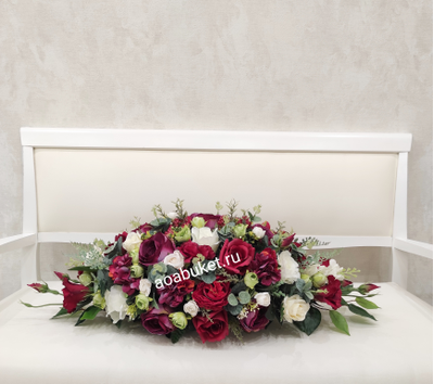 Волнующе неповторимая композиция из искусственных цветов высочайшего качества № УНС044/Купить Москва