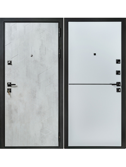 ЙОШКАР-ОЛА. АНТАРЕС. СТАЛЬ 2 мм. МАНЧЕСТЕР (ТРЕХКОНТУРНАЯ). БЕТОН СВЕТЛЫЙ/ БЕЛЫЙ МАТОВЫЙ с ЧЕРНЫМ МОЛДИНГОМ. ПОВЫШЕННАЯ ТЕПЛО- И ЗВУКОИЗОЛЯЦИЯ.