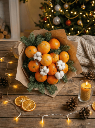 Букет новогодний "Мандарин"