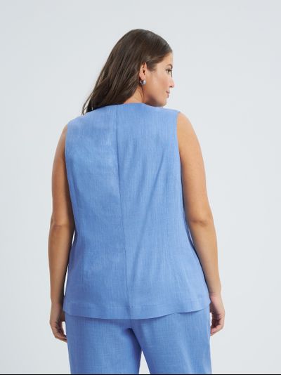 Жилет из натуральной ткани