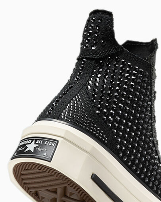 Converse Chuck 70 De Luxe Squared Swarovski Crystals Black