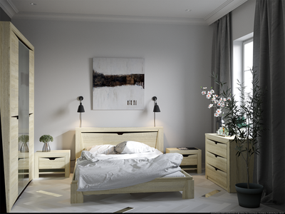 Композиция Спальни Версаль-5 Дуб Баррик