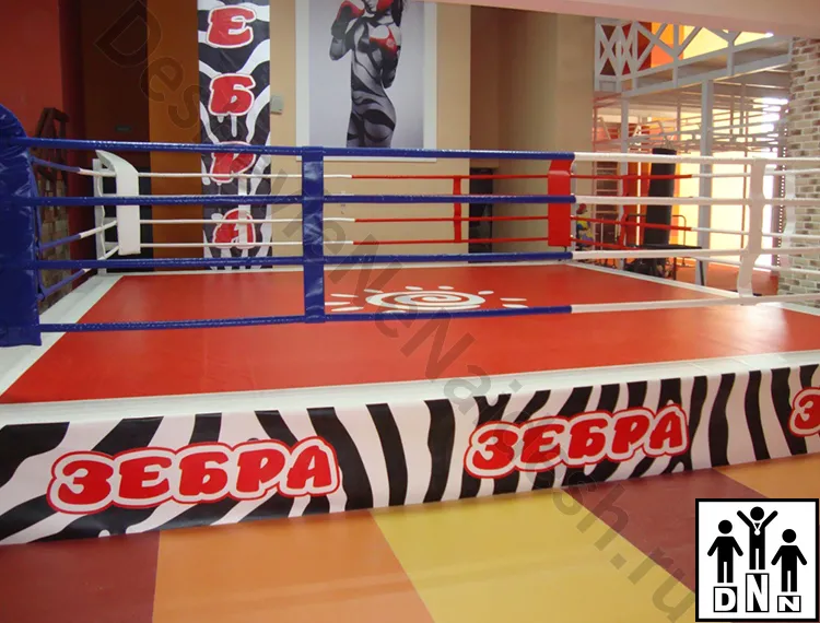 Боксерский ринг на помосте Зебра