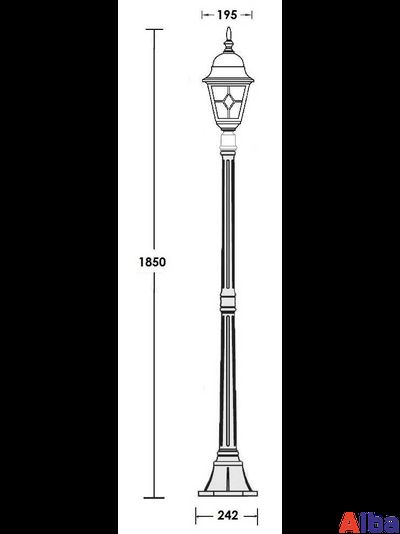 Quadro M 79908 Парковый светильник