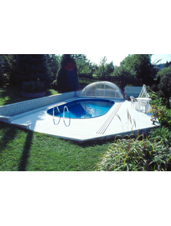 Морозоустойчивый бассейн 5,25 х 3,2 м Ibiza (Ибица) овальный глубина 1,2 м мозаика (Чехия)