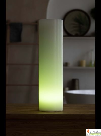 Гладкий парафиновый плафон для LED свечей - 9,2*35см