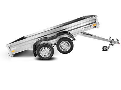 Прицеп «Спутник» (3200x1440x330) двухосный, оцинкованная рама, с силовым подрамником