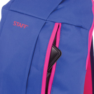 Рюкзак STAFF "College AIR", универсальный, сине-розовый, 40х23х16 см, 226374