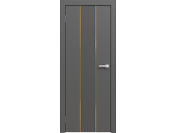 Дверь Межкомнатная - ЭМАЛЬ LINE 04 (Графит)