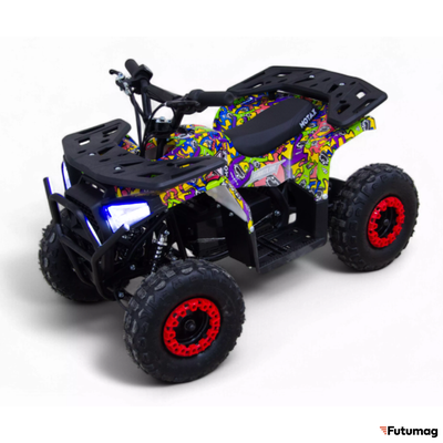 Квадроцикл MOTAX Grizlik Midi E1000 BW Граффити