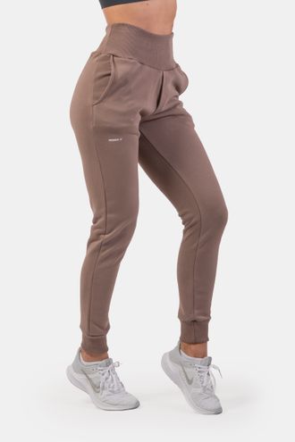 Брюки HIGH-WAIST LOOSE FIT SWEATPANTS "FEELING GOOD" 409 Коричневые