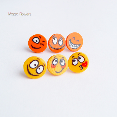 Серьги "Смайлики".