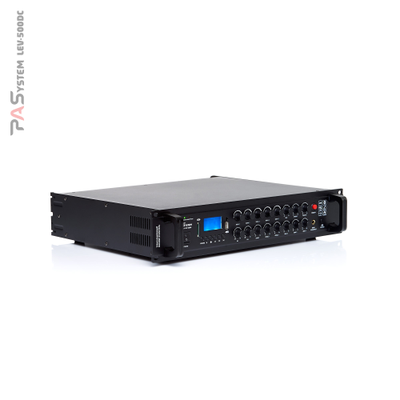Трансляционный микшер-усилитель  PASystem LEV-500DC