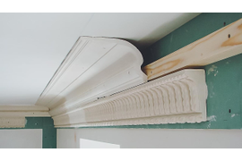 Монтаж лепнины из полиуретана