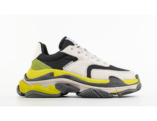 Balenciaga triple hot sale s white yellow