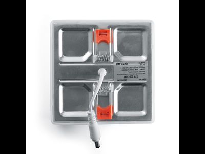 Светильник встраиваемый Feron даунлайт под любое отверстие 6W(600Lm) 4000K 4K квадрат 90x90x20 AL514 41569