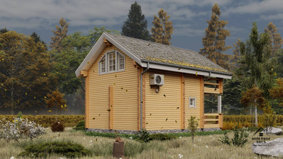 Уютная Деревянная Дача "Ласточка": Компактность и Комфорт 89 м²