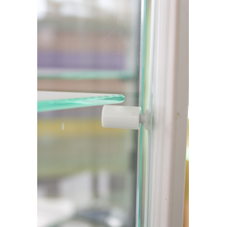 (TSV 13) Витрина островная стеклянная, разборная