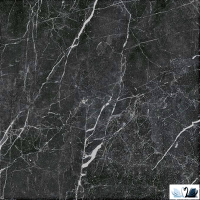 Керамогранит Гранитея Пайер Черный 60 х 60 см матовый мрамор