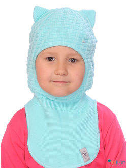 Шапка-шлем  21202-01, цвет бирюзовый р. 48-50