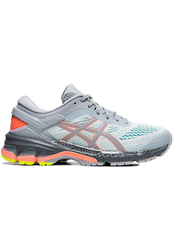 Asics Gel-Kayano 26 Lite Show Серые с оранжевым