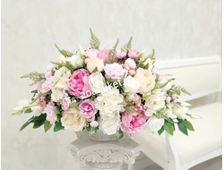 Романтичная Композиция из искусственных цветов  Королевская грация № КВВ042 | Купить для декора