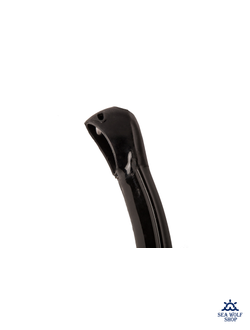 Трубка для дайвинга Aquateam Ultra Soft black с клапаном