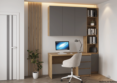 Бостон СЖ-001 ЛДСП Дуб Крафт золото/Серый Шифер