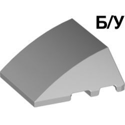 ! Б/У - Wedge 4 x 3 Triple Curved No Studs, Light Bluish Gray (64225 / 6093869) - Б/У