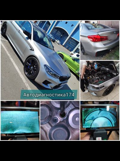 Эндоскопия цилиндров бензинового и дизельного двигателя авто, эндоскопия катализатора Челябинск. Leak test (лик тест) проверка герметичности цилиндров и замер компрессии.